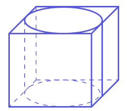 Цилиндр в прямоугольной коробке
