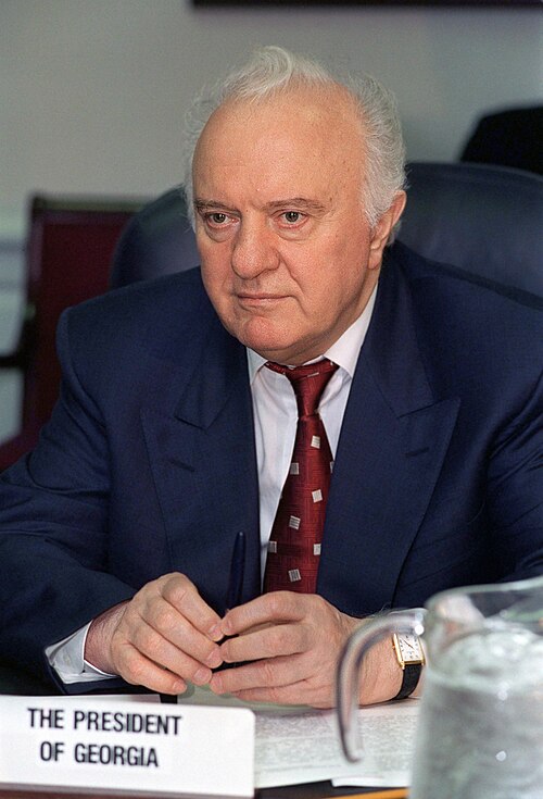 Эдуард Шеварднадзе, министр иностранных дел СССР и участник переговоров по разоружению.