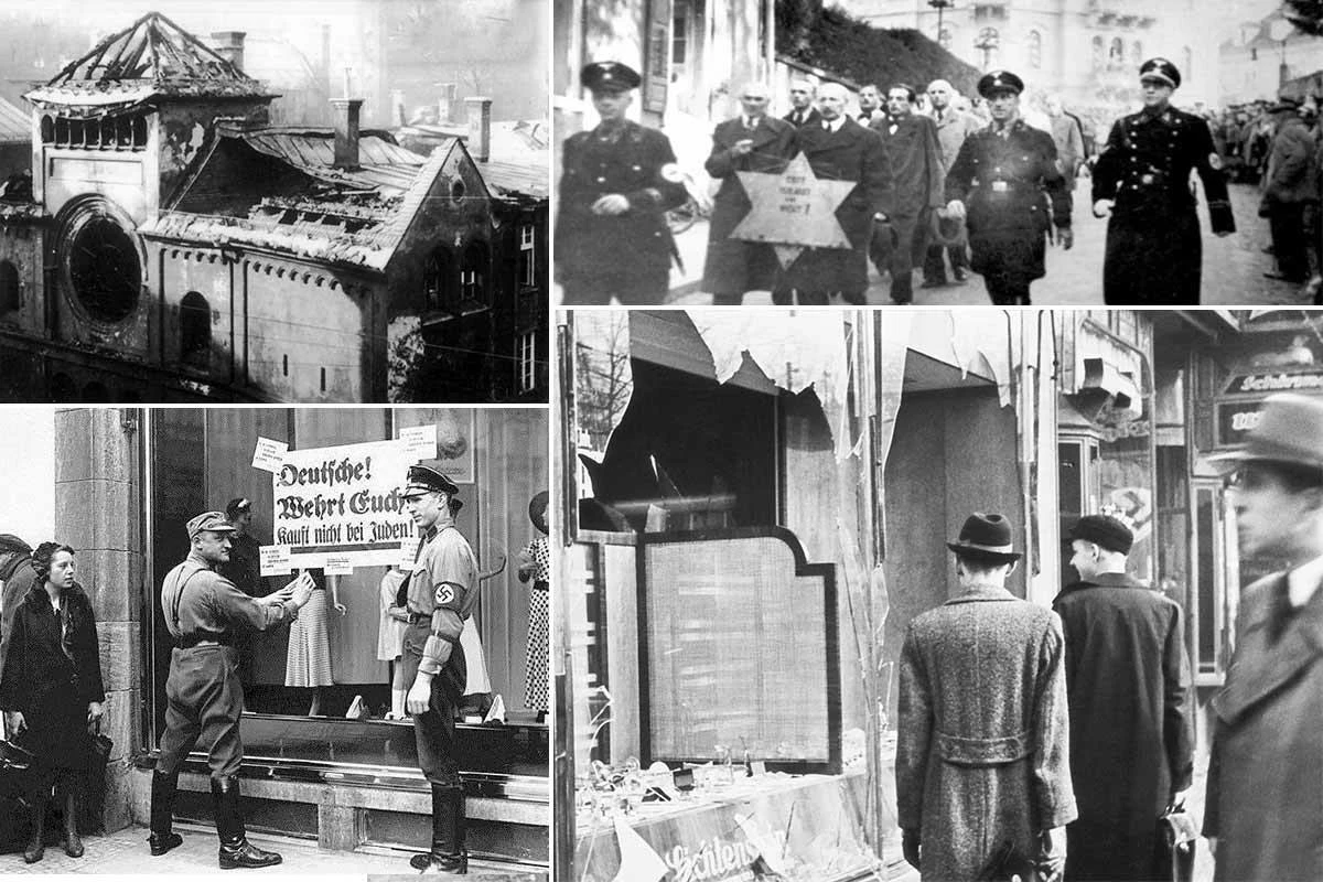 Погромы Хрустальной ночи в Германии как проявление антисемитизма и нацистского террора.