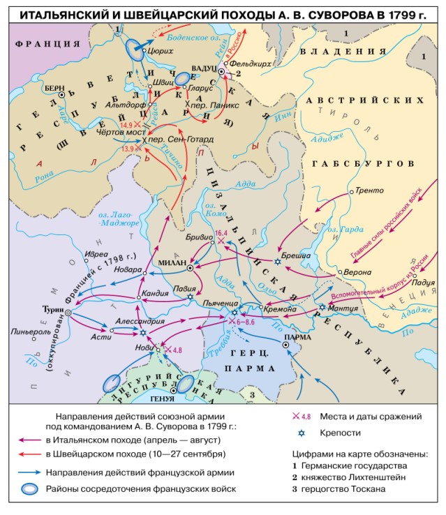 Итальянский и Швейцарский походы А. В. Суворова