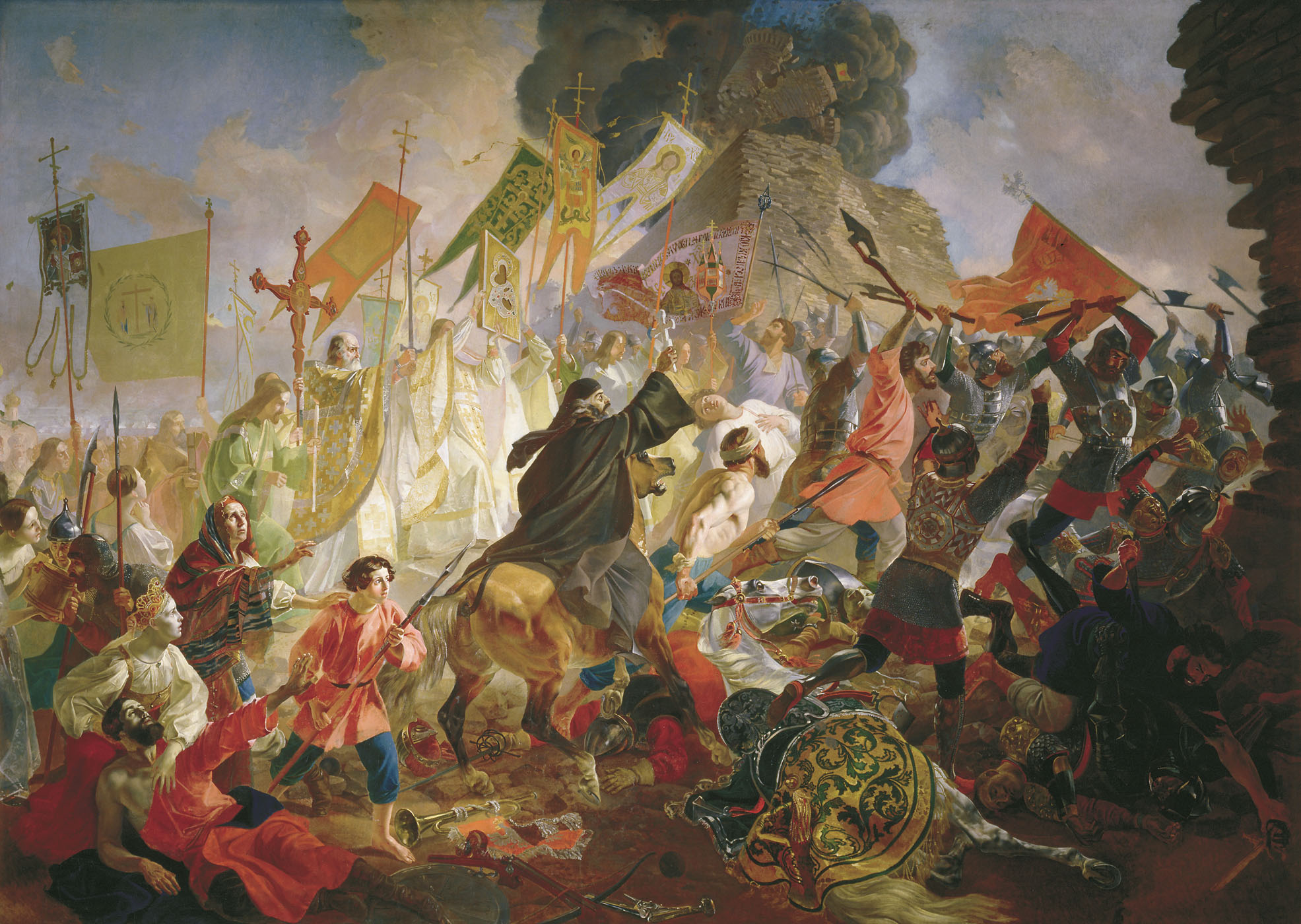 К. Брюллов “Осада Пскова польским королем Стефаном Баторием в 1581 году”