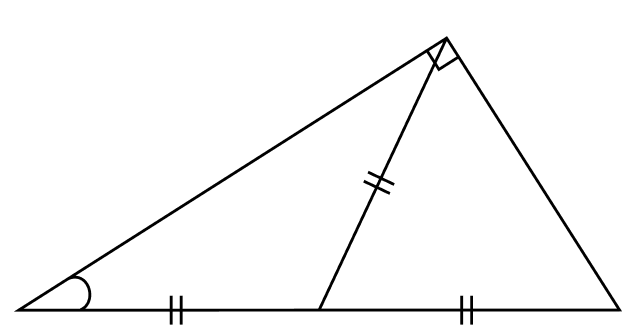 Медиана в прямоугольном треугольнике