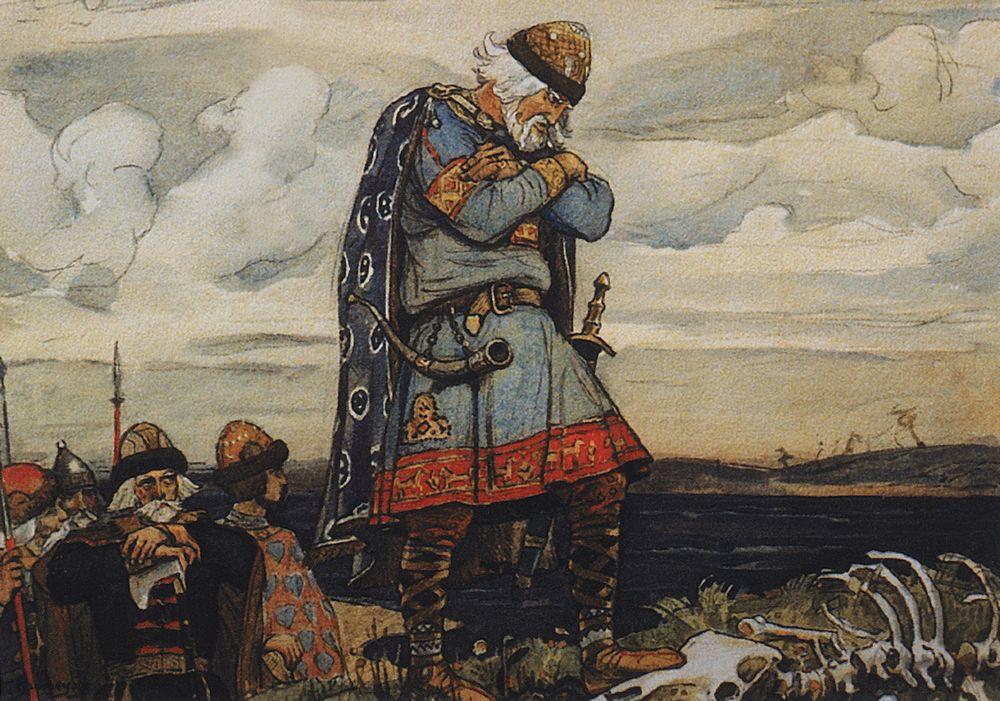 “Олег у костей коня”. В.М. Васнецов