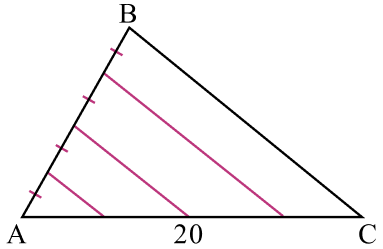 Примеры решения задач (Теорема Фалеса) 4