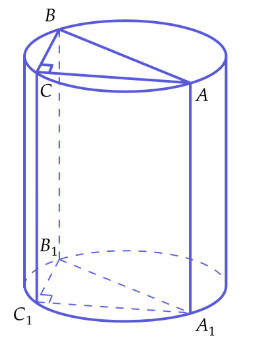 Призма внутри цилиндра
