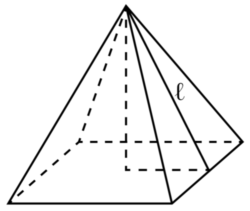 Расчёт площади боковой поверхности пирамиды