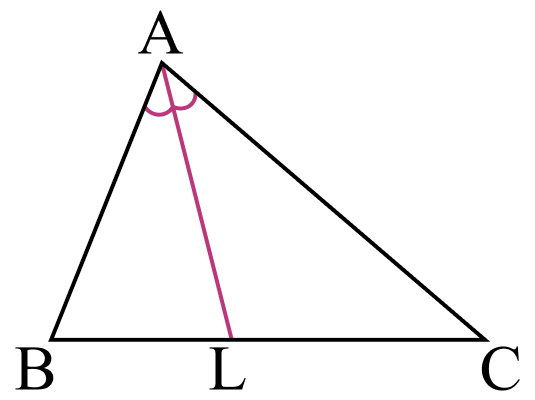 Разделение треугольника биссектрисой