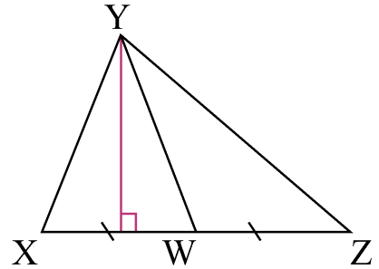 Разделение треугольника медианой