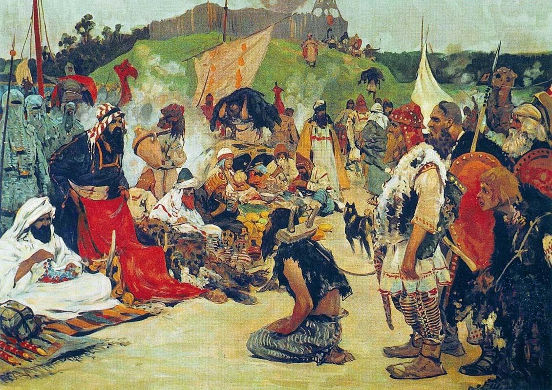 С.В. Иванов «Торг в стране восточных славян. Картины по русской истории.»