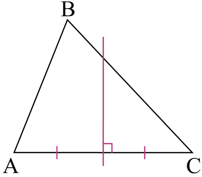 Серединный перпендикуляр треугольника