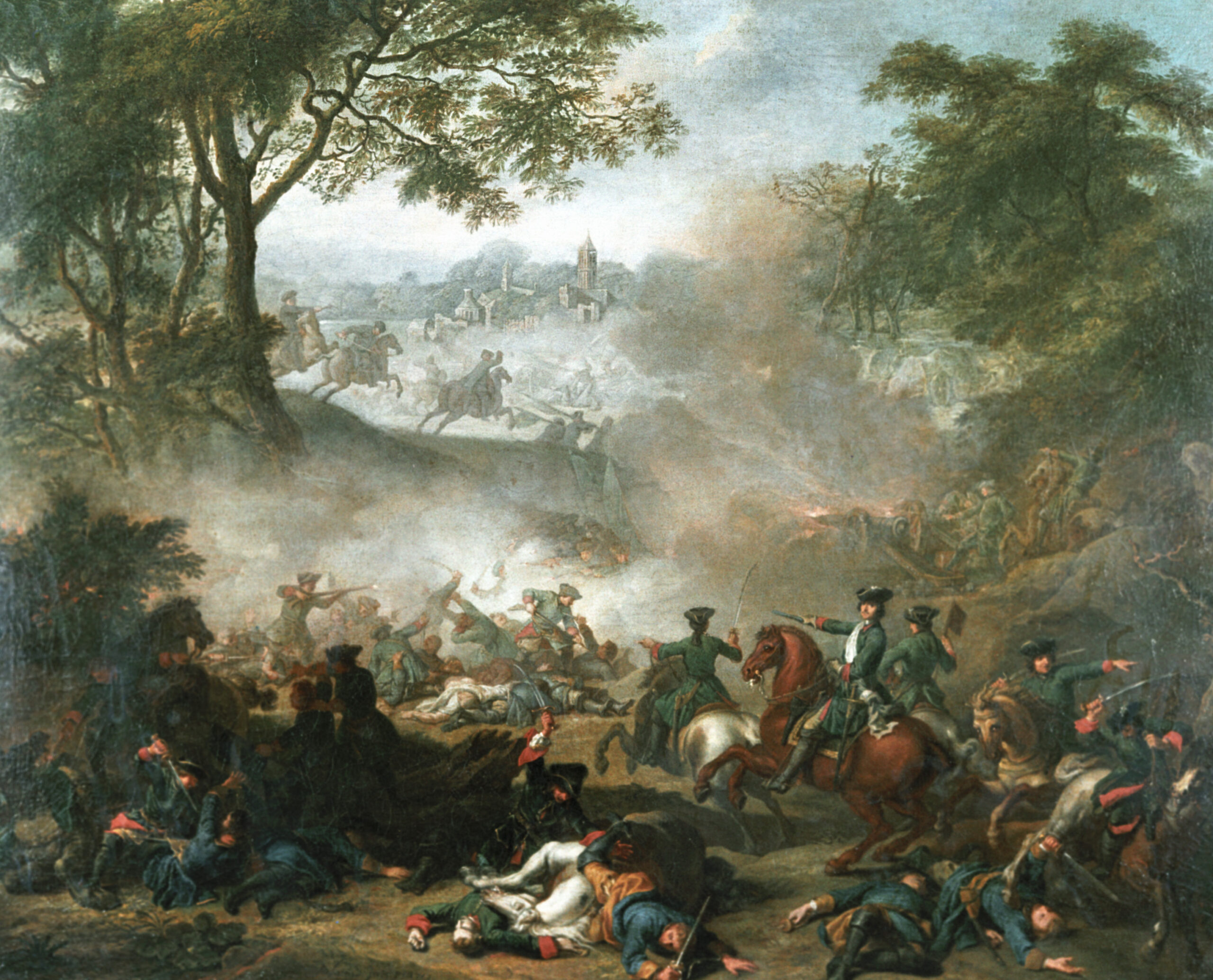 «Сражение при Лесной» Жан-Марк Натье, 1717 год