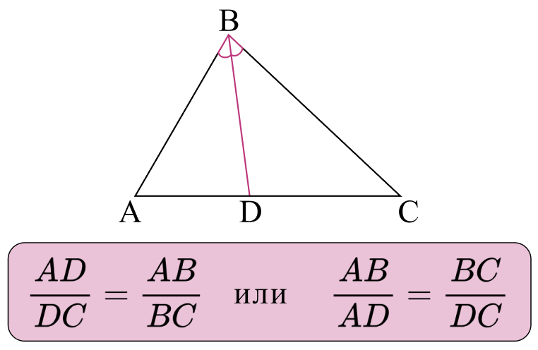 Свойство биссектрисы треугольника 2