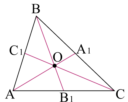 Свойство медианы треугольника 3