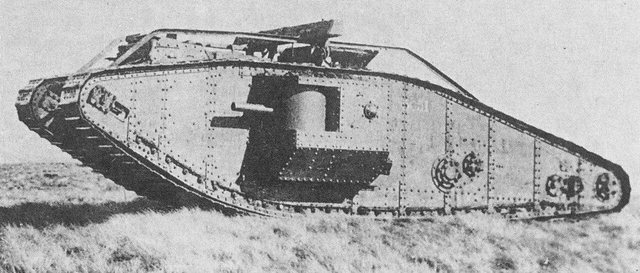Британский танк Mark VII 1918 года, новое вооружение Первой мировой войны.
