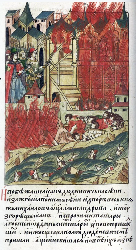 Тверское восстание 1327 года против Орды и расправа горожан над Чолханом.