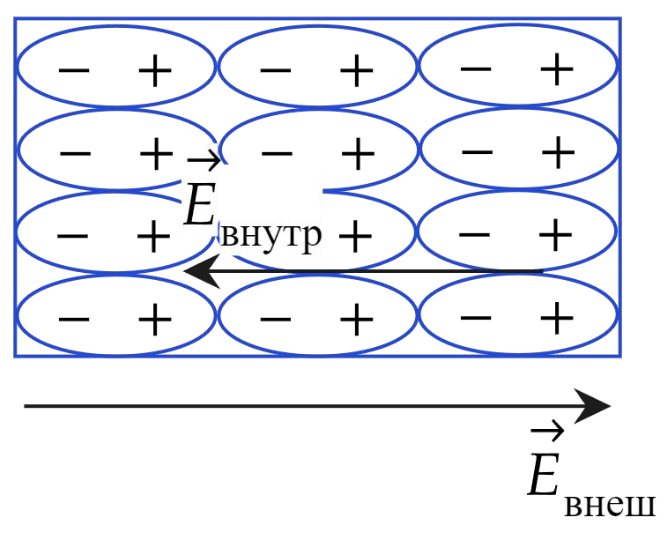 Внутреннее и внешнее электрическое поле