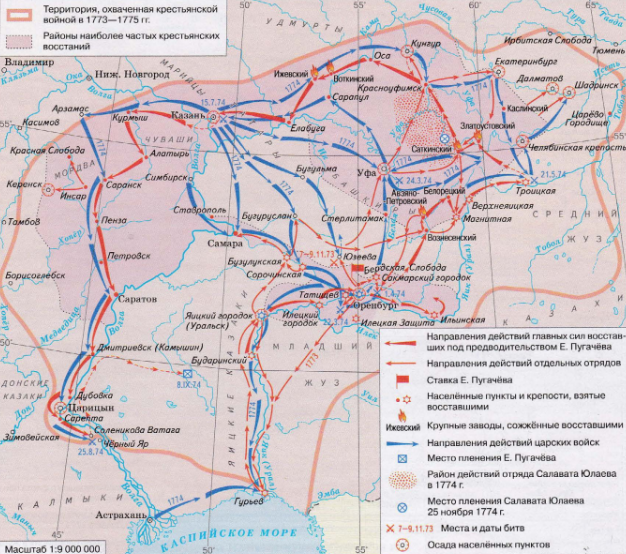 Восстание Пугачева 1773–1775 гг.