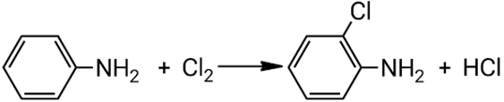 Взаимодействие анилина с хлором