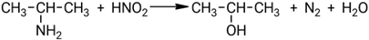 Взаимодействие изопропиламина с азотистой кислотой