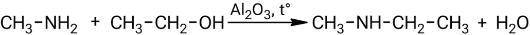 Взаимодействие метиламина с этанолом
